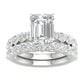 14K 4.00CT Certified Lab Grown Diamond Bridal Set