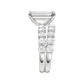 14K 5.00CT Certified Lab Grown Diamond Bridal Set