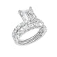 14K 5.00CT Certified Lab Grown Diamond Bridal Set