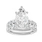 14K 4.00CT Certified Lab Grown Diamond Bridal Set