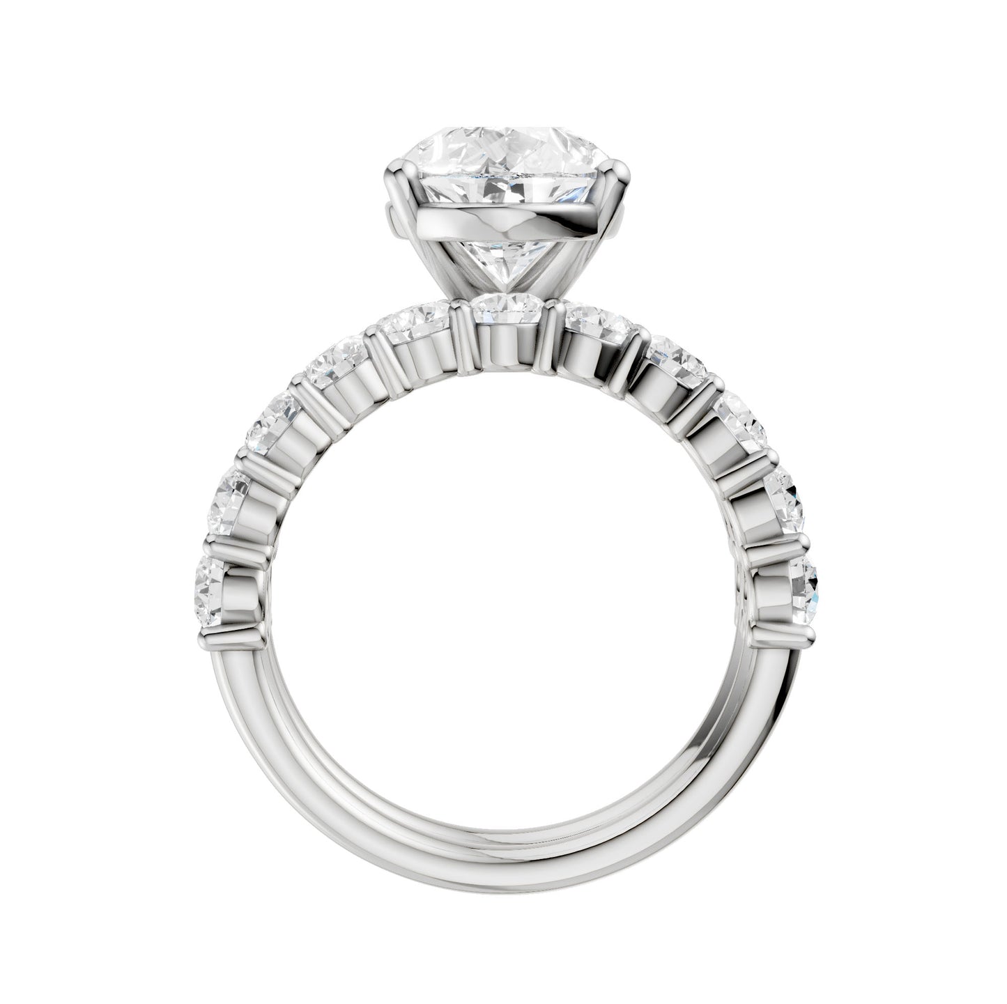 14K 6.00CT Certified Lab Grown Diamond Bridal Set