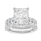 14K 5.00CT Certified Lab Grown Diamond Bridal Set