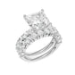 14K 5.00CT Certified Lab Grown Diamond Bridal Set