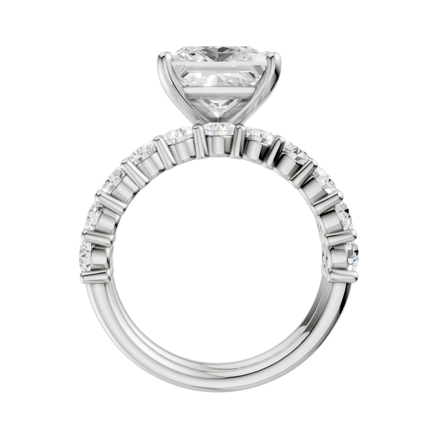 14K 6.00CT Certified Lab Grown Diamond Bridal Set