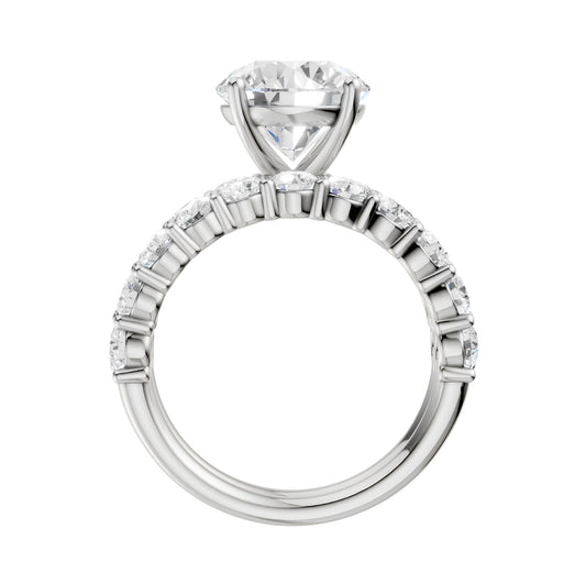 14K 6.00CT Certified Lab Grown Diamond Bridal Set