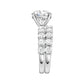 14K 5.00CT Certified Lab Grown Diamond Bridal Set