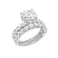 14K 5.00CT Certified Lab Grown Diamond Bridal Set