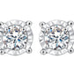 14 Karat Yellow Gold 0.50 Carat Diamonds Round Earrings-0128011-YG