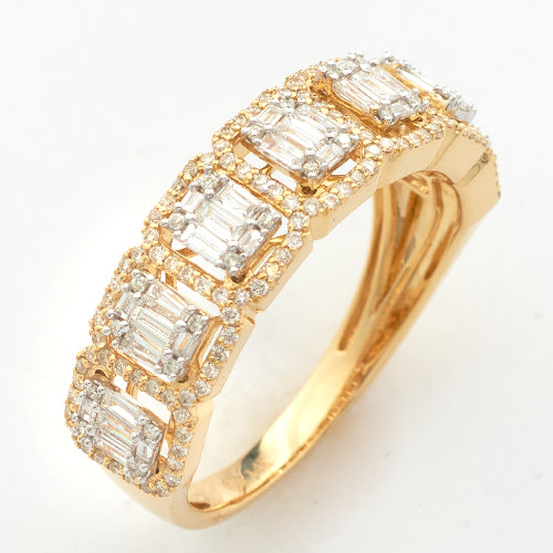 14KY+W 1.25CTW BAGUETTE DIAMOND BAND