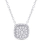 10 Karat Yellow Gold 0.26 Carat Diamonds Cushion Pendant-0826840-YG