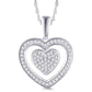 10 Karat Yellow Gold 0.20 Carat Diamonds Inn Heart Pendant-0826976-YG