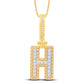 10 Karat All Yellow Gold 0.32 Carat Diamonds Initial (H) HipHop Pendant-1026154-ALY