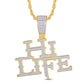 10 Karat Yellow Gold 0.49 Carat Diamonds Hi-Life HipHop Pendant-1025846-YG