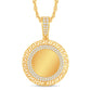 10 Karat All Yellow Gold 1.25 Carat Diamonds Round Memory Charms HipHop Pendant-1026136-ALY