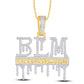 10 Karat Yellow Gold 0.63 Carat Diamonds BLM HipHop Pendant-1026207-YG